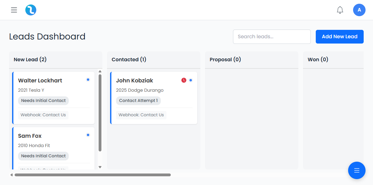 Swirl CRM Dashboard for Auto Detailers and PPF Shops